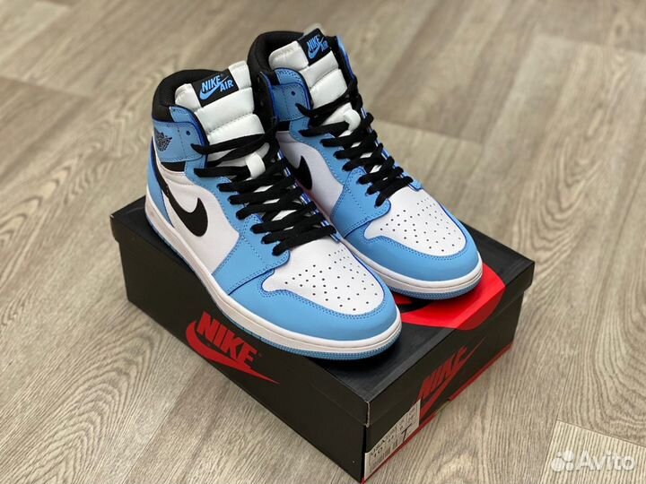 Кроссовки Air Jordan 1 University Blue (36-45)