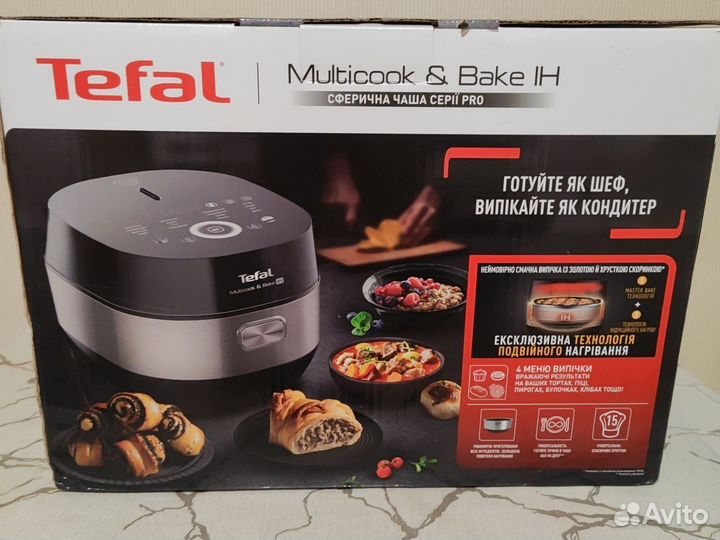 Мультиварка tefal rk908a32 чёрная