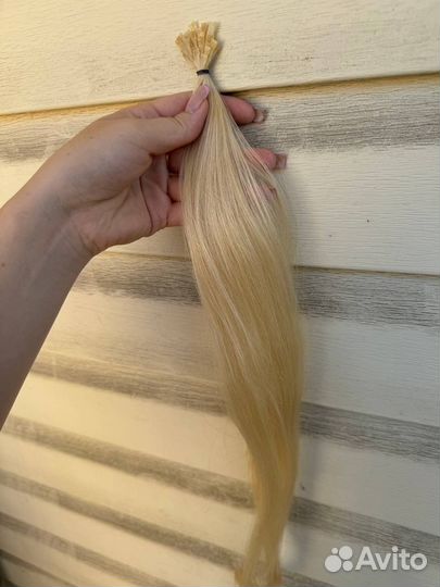 Детские волосы для наращивания блонд