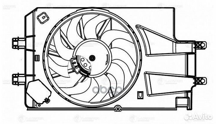 Э/вентилятор охл. Лада 2190 Гранта (15) (с