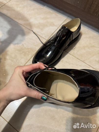 Лакированные туфли мужские 46 размер