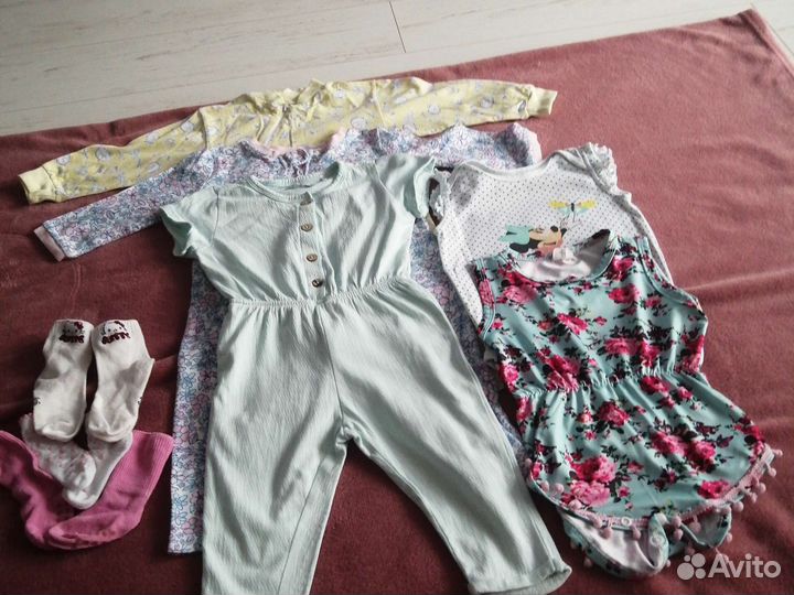 Вещи на девочку 1 годик 80 90 рост