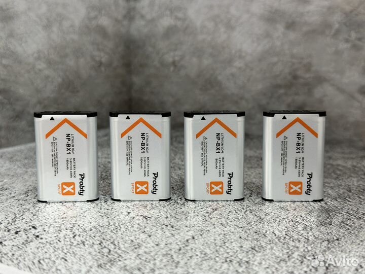 Аккумулятор для Sony X3000 NP-BX1 и др (4шт)