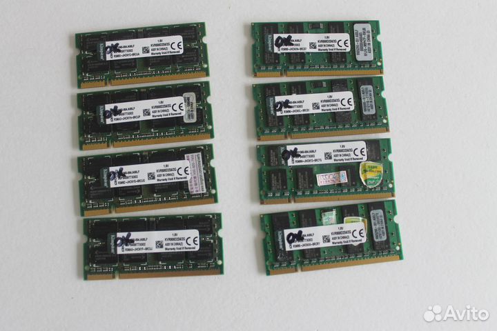 Память для ноутбука DDR2 2Gb, DDR3 4Gb,8Gb