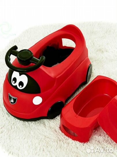 Горшок машинка с рулем