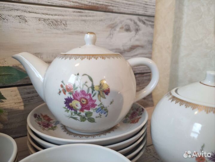 Чайные предметы сервиза фз Первомайский,Песочное