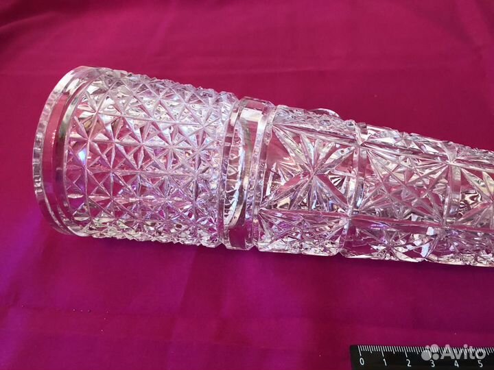 Хрустальный рог СССР,70-е гг,55 см, ручная работа