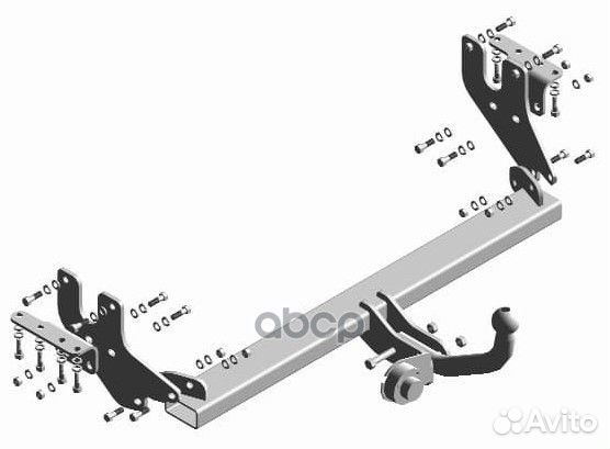 Фаркоп трейлер Mitsubishi Lancer 2008-12 дорест