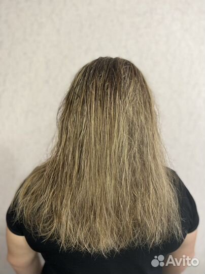 Кератин, ботокс волос, прикорневой объём