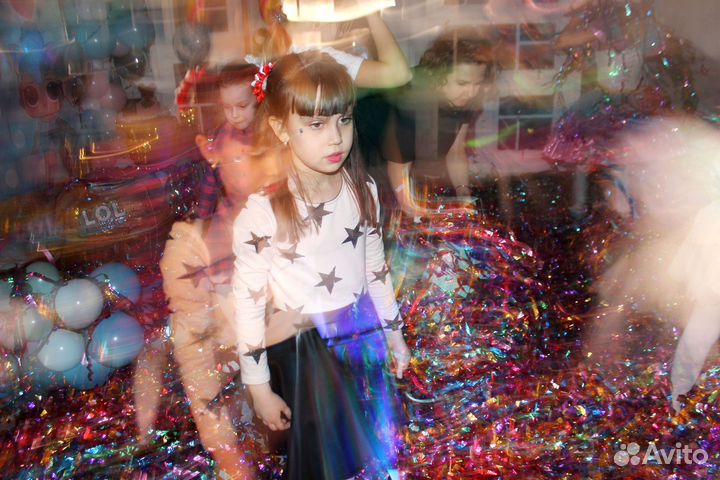 Шоу мыльных пузырей и бумажное шоу