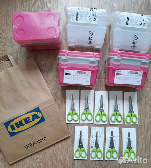 IKEA органайзеры контейнеры glis, 3 шт/уп