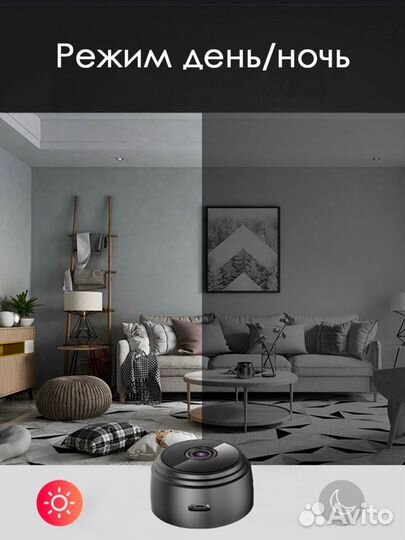 Мини камера видеонаблюдения HD wifi