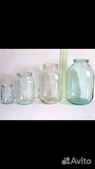Банки стеклянные под закатку+винтовые банки, новые