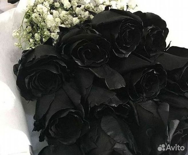 Чёрные розы Букеты доставка цветов