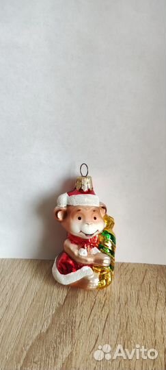 Елочная игрушка обезьянка Элита Лисичанск