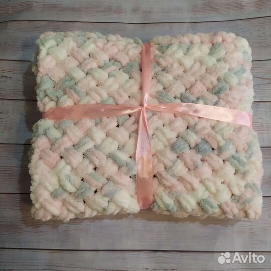 Плюшевый плед на выписку