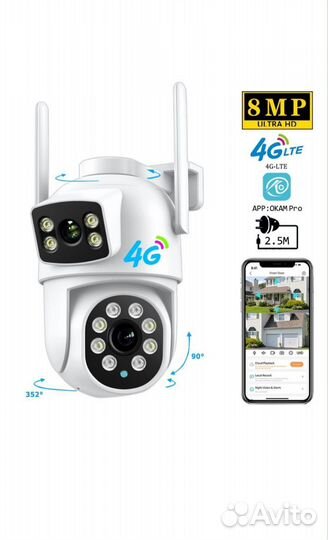Камера видеонаблюдения с сим картой 4g