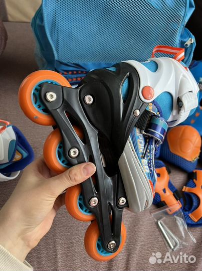 Детские ролики и защита 31-34 размер