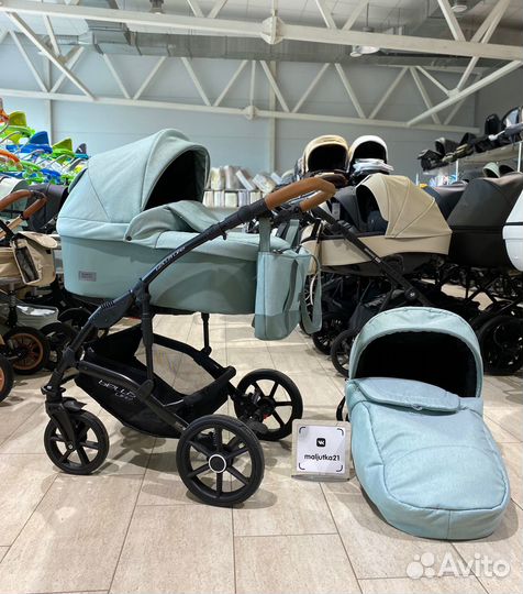 Коляска bella life (2 в 1) (riko basic) 02 Basil