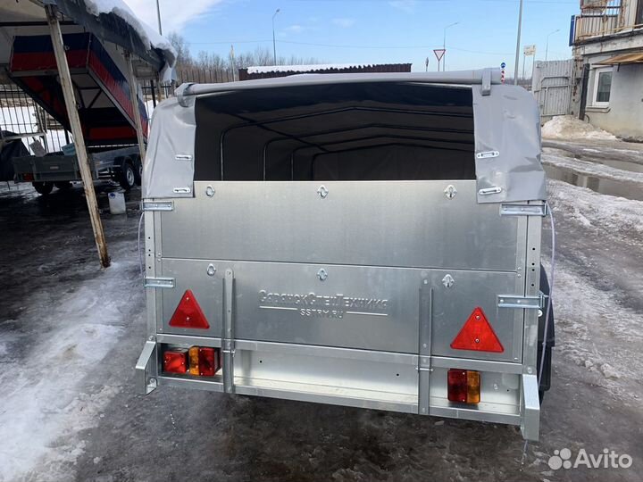 Прицеп сст 7132-2К (Надставной борт и Тент 0.6)