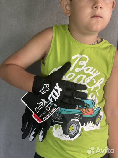 Детские перчатки для мотокросса bmx Эндуро