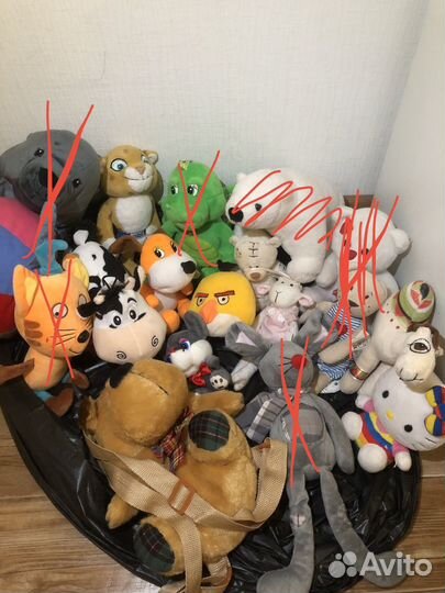 Мягкие игрушки пакетом/на выбор