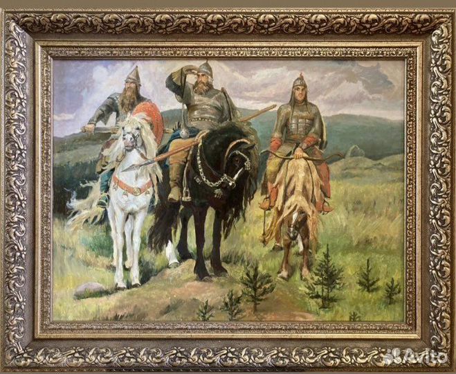 Картина маслом «Три богатыря»