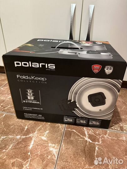 Набор кастрюль из нержавеющей стали polaris