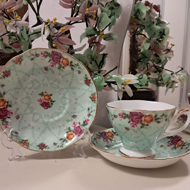 Чайная пара "Дамасская Мята" Staffordshire