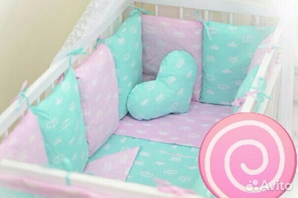 Воздушно-зефирный мятно-розовый комплект