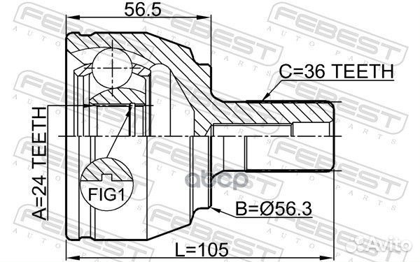 Шрус 2110-focii20 2110-focii20 Febest