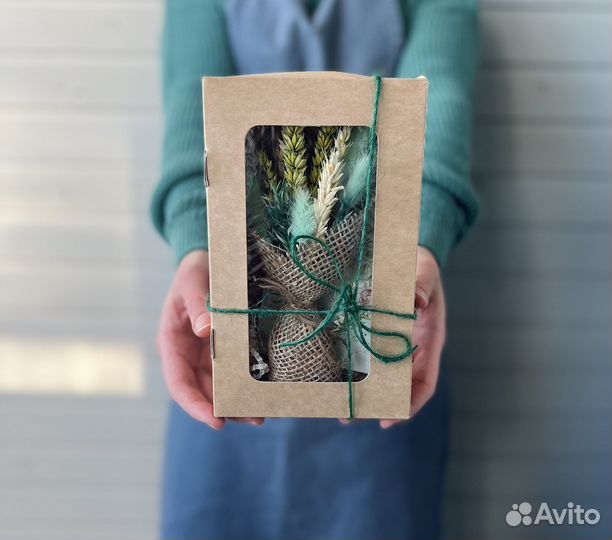 Букет-комплимент из сухоцветов