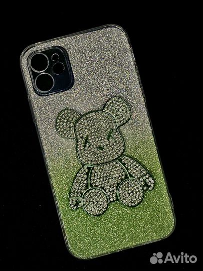 Чехол на iPhone 11 айфон 11 прозрачный блестящий с