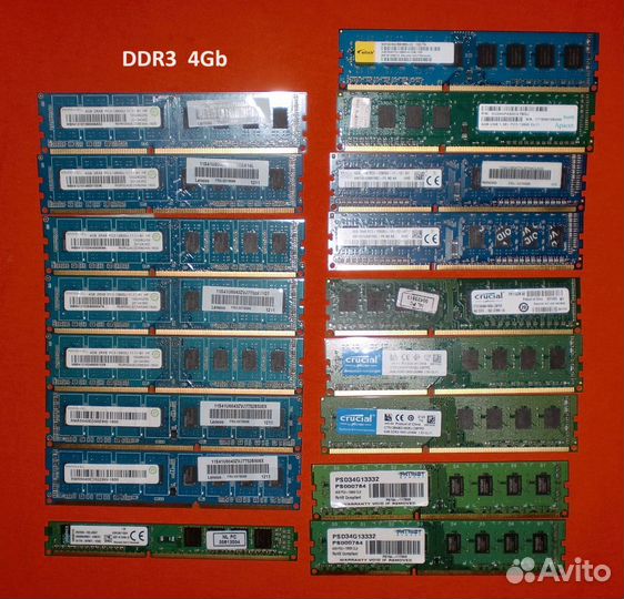 Оперативная память DDR3, DDR2 для Пк