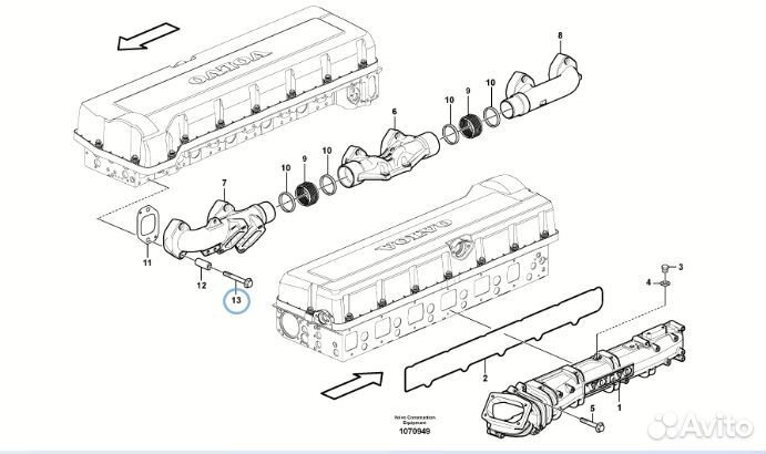 Винт фланцевый Volvo (Вольво) VOE20946413