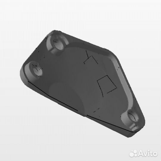 Накладка на правую крышку двигателя Yamaha YZF-R6