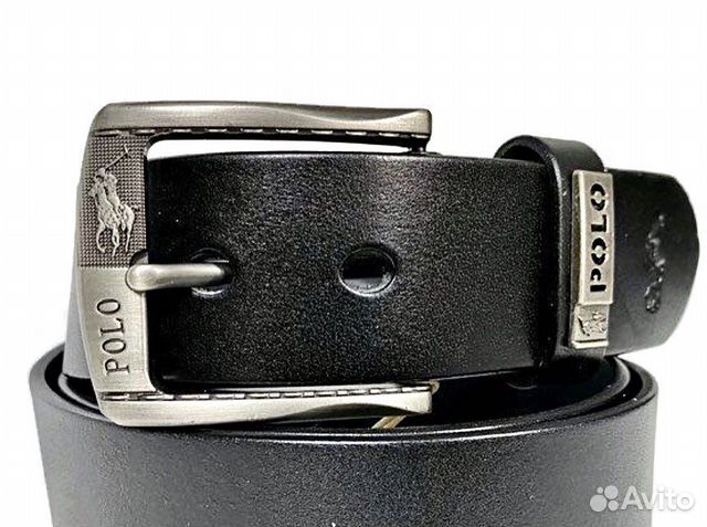 Ремень кожаный бренд Polo 1437