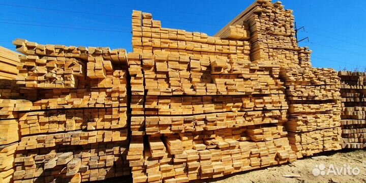 Доска обрезная 40х150 6м 1й сорт