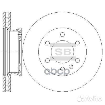 SD5601 диск тормозной передний MB Sprinter/VW