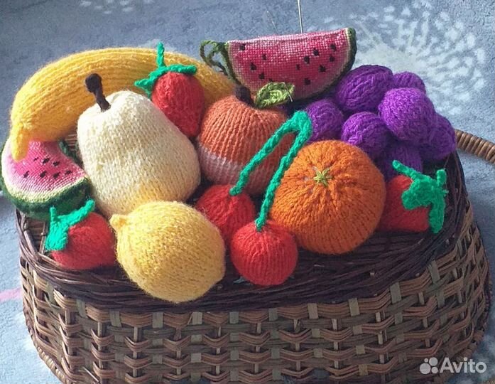 Вязаные фрукты