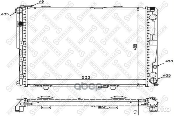 10-25904-SX радиатор системы охлаждения MB W12