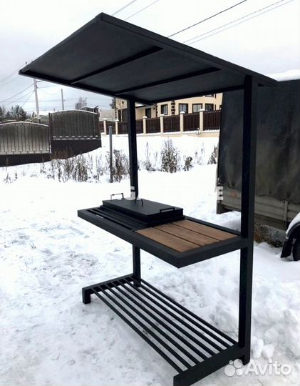 Мангал с крышей