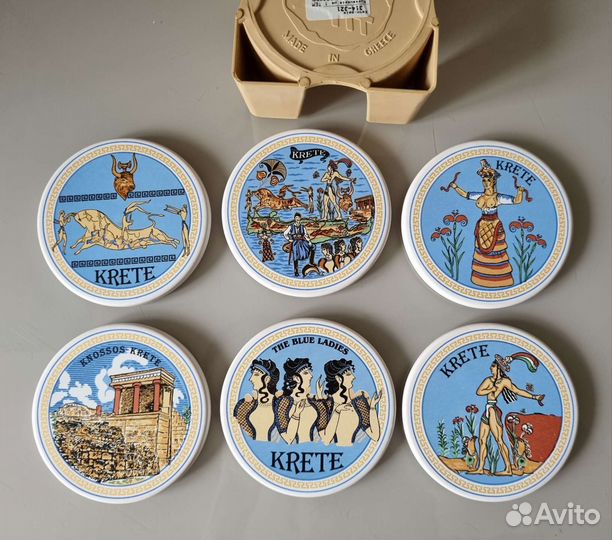Подставки из керамики Греция набор 6ш