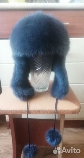 Шапка ушанка норковая женская