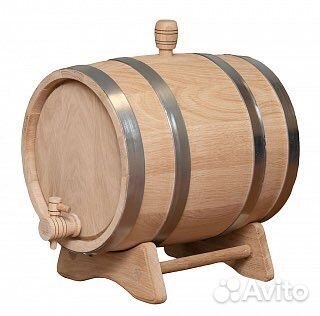 Бочка дубовая 20 л, краны, пробки, воск