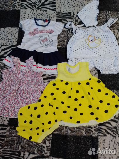 Пакет вещей на девочку от 6 месяцев до года
