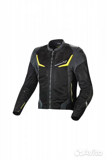 Motorradjacke Macna Orcano Night Eye Fluo Gelb Желтый