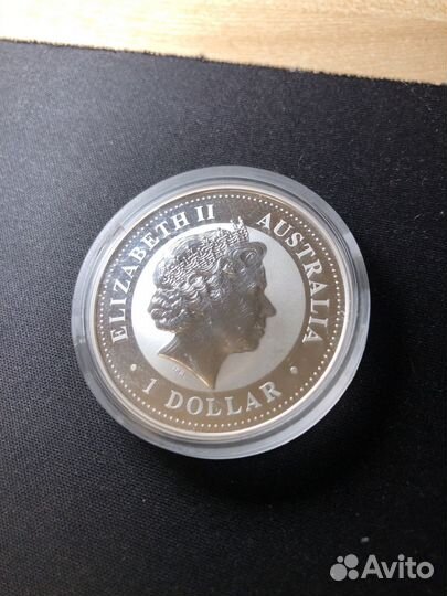 Монета 1 австралийский доллар Елизавета 2004