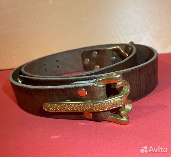 Подарок для мужчин ремень ручной работы Литтолтон