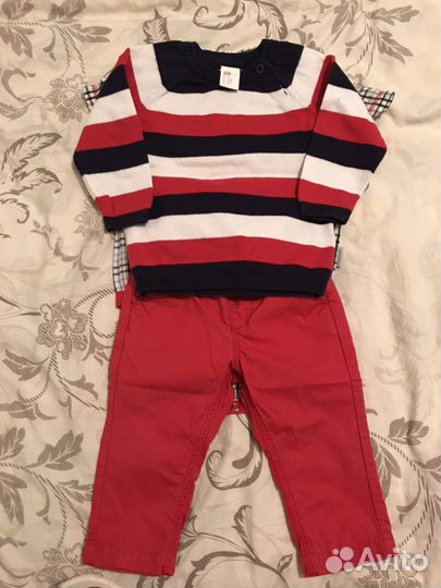 Джемпер, рубашка, брючки